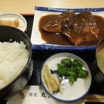 Marutomi Shokudou - さば味噌煮定食＠740円