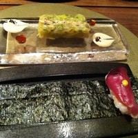 六雁 - 春キャベツとアサリの煮凝り初鰹の手巻き