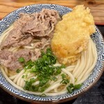 き田たけうどん - 鶏天肉うどん(温)