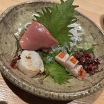 音楽とお数 池下わわ - さしみ盛り合わせ