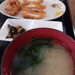 もつ煮ショップ - イカフライ断面