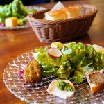 フィーコディンディア - 前菜5種・サラダ盛り合わせ