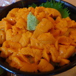 うに むらかみ - 利尻産蝦夷馬糞雲丹の塩水雲丹丼（レギュラ－、９０ｇ）