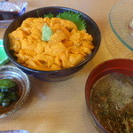 うに むらかみ - 利尻産蝦夷馬糞雲丹の塩水雲丹丼（４，５９０円）