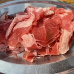 羊のロッヂ - しゃぶしゃぶのラム肉