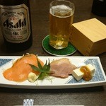 海庵 勇魚 - お通しのレベルも高い。締めの栄光鍋までの満足感も高まってくる。