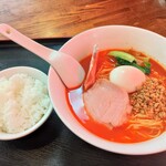 祭麺堂 - ウーシャン担々麺+小ライス