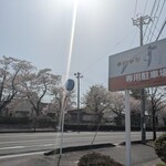 手打中華 すずき - 白河実業の桜が見頃