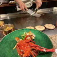 ステーキ懐石都 春日 - 椎茸　伊勢海老