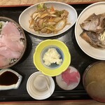 和楽亭 澤 - 3点盛り日替わり定食　1,000円