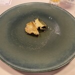 ヴェルデ辻甚 - 蒸しアワビ　肝醤油