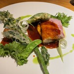 sentiamo - メインの岩中豚！脂みも美味しくいただけます