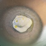 sentiamo - ホワイトアスパラガス！中はホワイトアスパラガスのムース！めっちゃ美味しい