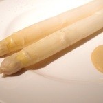 Apr, 2014　茹で上げホワイトアスパラガス　ドレッシングソース