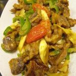 ネパール家庭料理 ホワイトヒマラヤ - ブテコ・パングラ（砂肝の香辛料炒め）　￥600