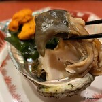 御料理 寺沢 - 鮑の肝も立派です