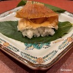 御料理 寺沢 - 穴子の白煮と鱶鰭の飯蒸し