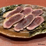 御料理 寺沢 - 青首 天然真鴨のたたき