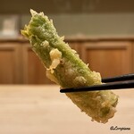 御料理 寺沢 - 楤ノ芽の天ぷら