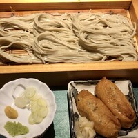新潟名物 布のり蕎麦とおいしい酒菜 きなせや. 赤坂割烹店 - 「きなせやセット」1090円