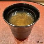 御料理 寺沢 - 留椀の味噌汁