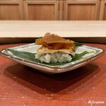 御料理 寺沢 - 穴子の白煮と鱶鰭の飯蒸し