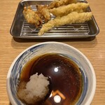 天ぷらと手延べそうめん あさやま - 牡蠣と穴子