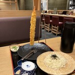 天ぷらと手延べそうめん あさやま - ジャンボ海老天御膳　タルタルソース付き　素麺セット