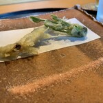 旬菜 おぐら家 - わかさぎと山菜の天ぷら