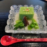 旬菜 おぐら家 - えんどう豆のお豆腐