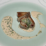 鉄板焼　銀明翠 - ホタテ、エリンギ