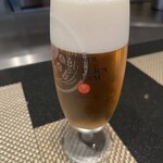 鉄板焼　銀明翠 - 生ビール