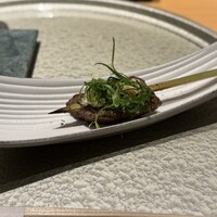 銀座 焼 新潟屋 - 霜降り牛タン串