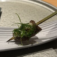 銀座 焼 新潟屋 - 霜降り牛タン串