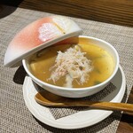 花門 - ズワイ蟹の茶碗蒸し