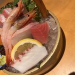 和と酒 馬乃屋 - 片手桶盛り