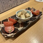 鮨こまつ - クリームチーズとフルーツトマト