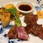 肉料理ふくなが - 焼き筍添えてます