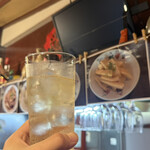 Standing Bar 桃源邨 - テレビがつきました。野球中継もしてるらしい