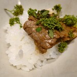 肉料理ふくなが - 花山椒すき焼き丼