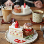 ミネロワ - ２０２５年４月再訪：古都華のショートケーキ ＆ 古都華とマスカルポーネのシュークリーム☆