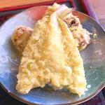 さくら本店 - (ﾗﾝﾁ)さくら定食 小鉢：キスと竹輪の天ぷら　2025.4.16