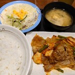松屋 - 【期間限定】牛焼肉ピリ辛炒め定食