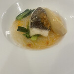 銀座アスター - 真鯛。たけのこ、桜エビと春雨も美味しい。