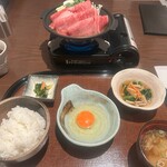 米沢牛黄木 - 米沢牛百年牛鍋定食（赤身）