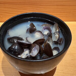 SUSHI TOKYO TEN、 - しじみの味噌汁