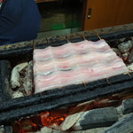 かぶと - 焼き台 4人前の大判白焼き 2014.8.x