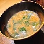 御料理 ふじ田 - ◇お味噌汁◇ 伊勢海老の足の部分 赤だし