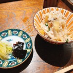 御料理 ふじ田 - ◇ご飯◇ 焼いた九条ネギ たけのこ 鯛