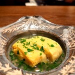 割烹 隆 - ⚫だし巻き玉子 蕗  筍  しらす 木の芽餡